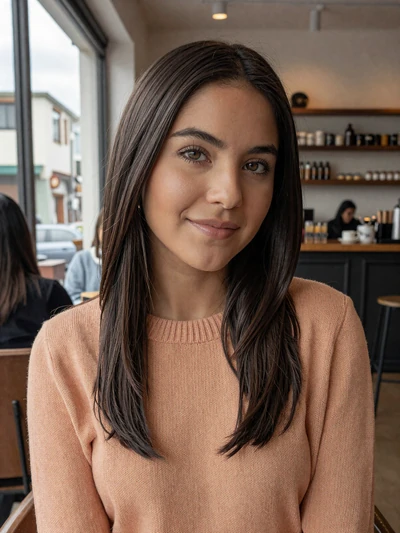 Daniela, 31-year-old verified Dominican woman at a Santo Domingo terrace cafe
