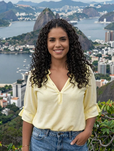 Beatriz, 27-year-old verified Brazilian woman at a scenic Rio de Janeiro viewpoint