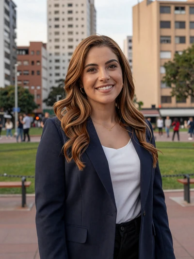 Alejandra, 30-year-old verified Colombian woman in a Bogotá urban park