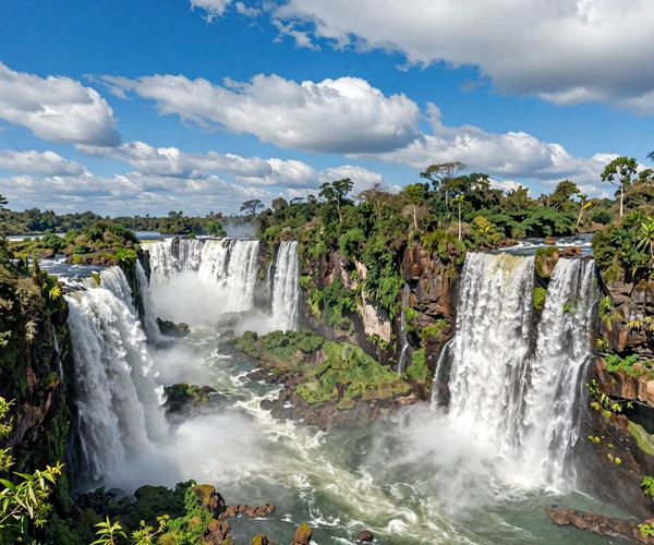 Kaieteur Falls Guyana surrounded by lush rainforest - romantic adventure destination for dating trips