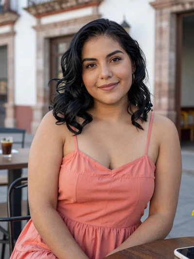 Lucía, 30-year-old verified Mexican woman at a Guadalajara cafe