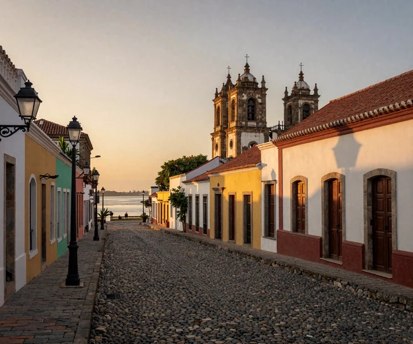 Colonia del Sacramento Uruguay historic cobblestone streets at sunset perfect for romantic walks